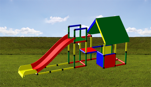 2_Spielhaus_Modularrutsche